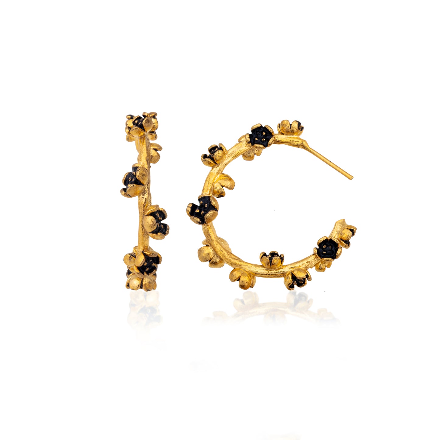 Flora Hoop Earrings