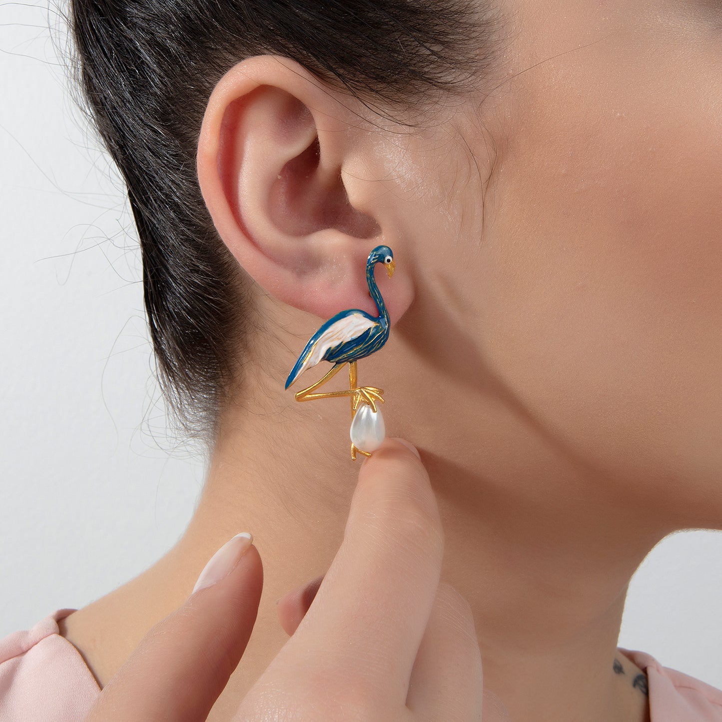 Flamingo Küpe