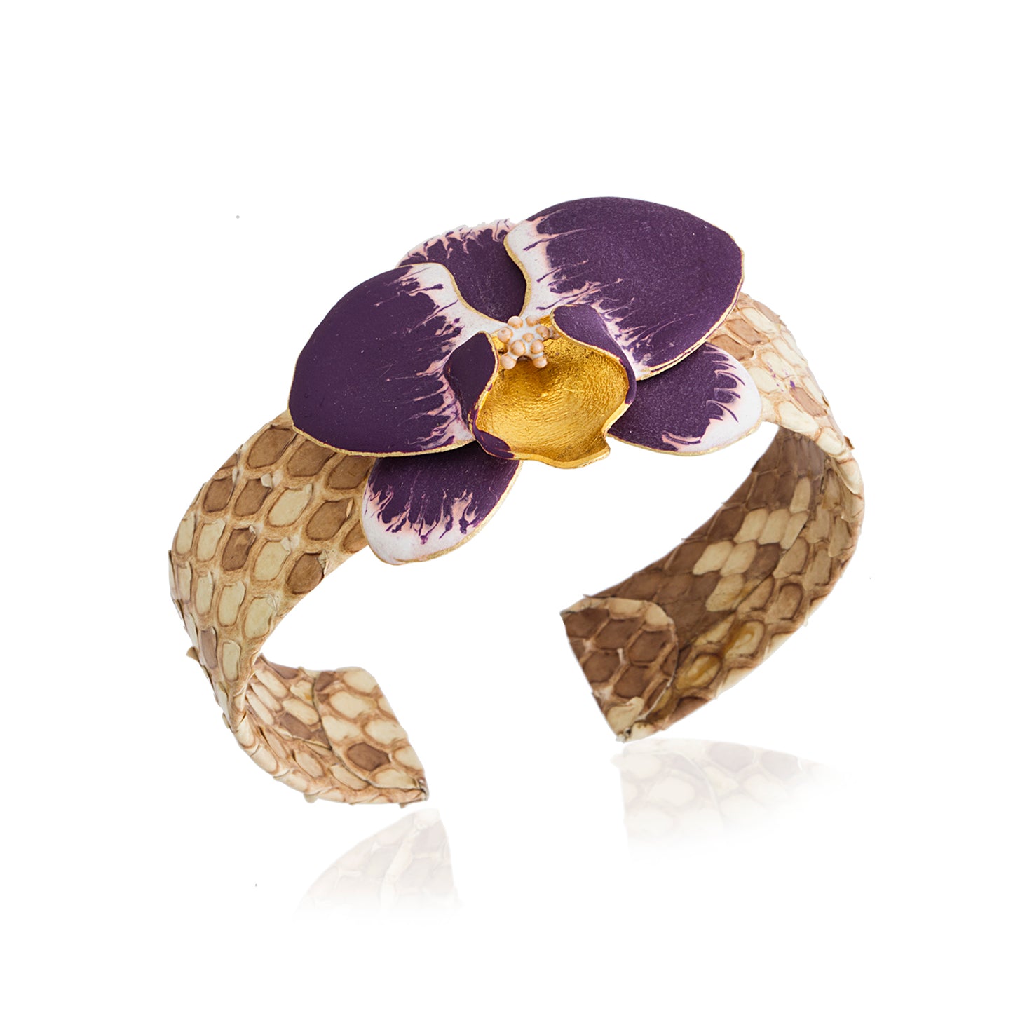 Orchid Deri Bilezik