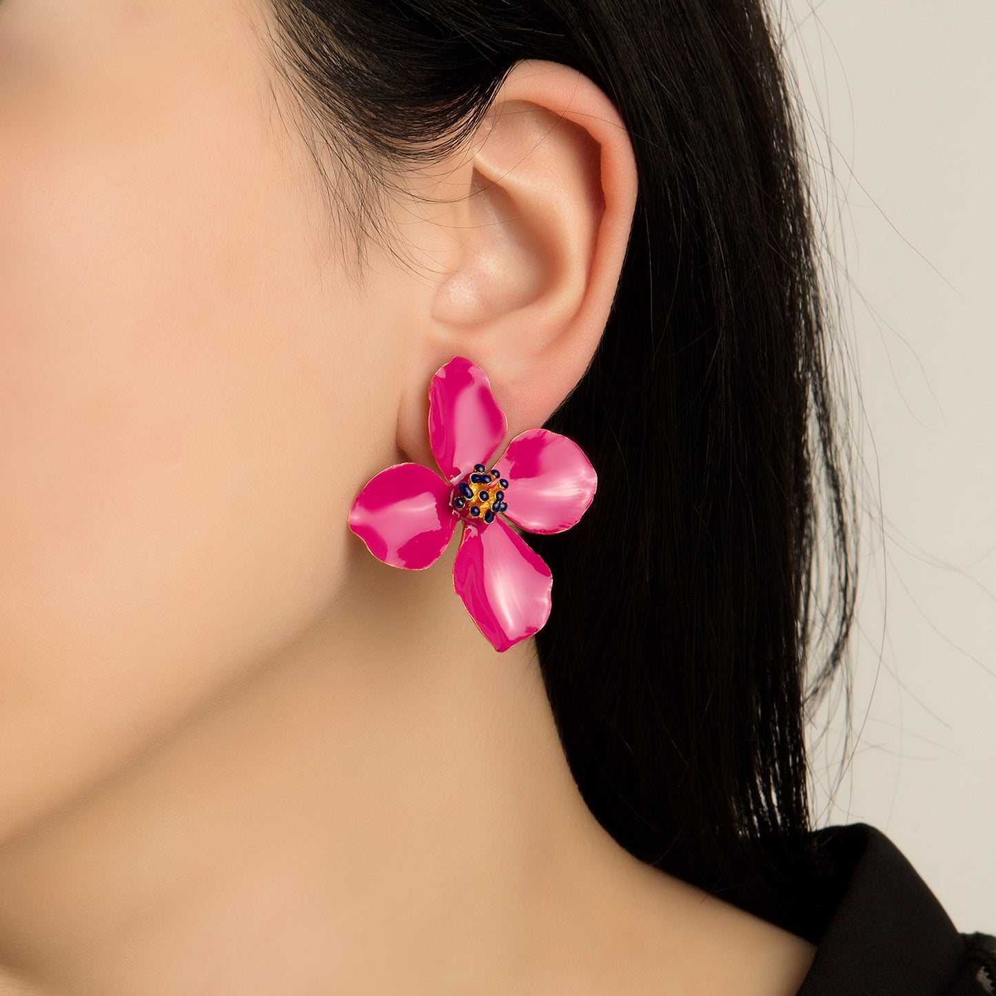 Clover Çiçek Küpe
