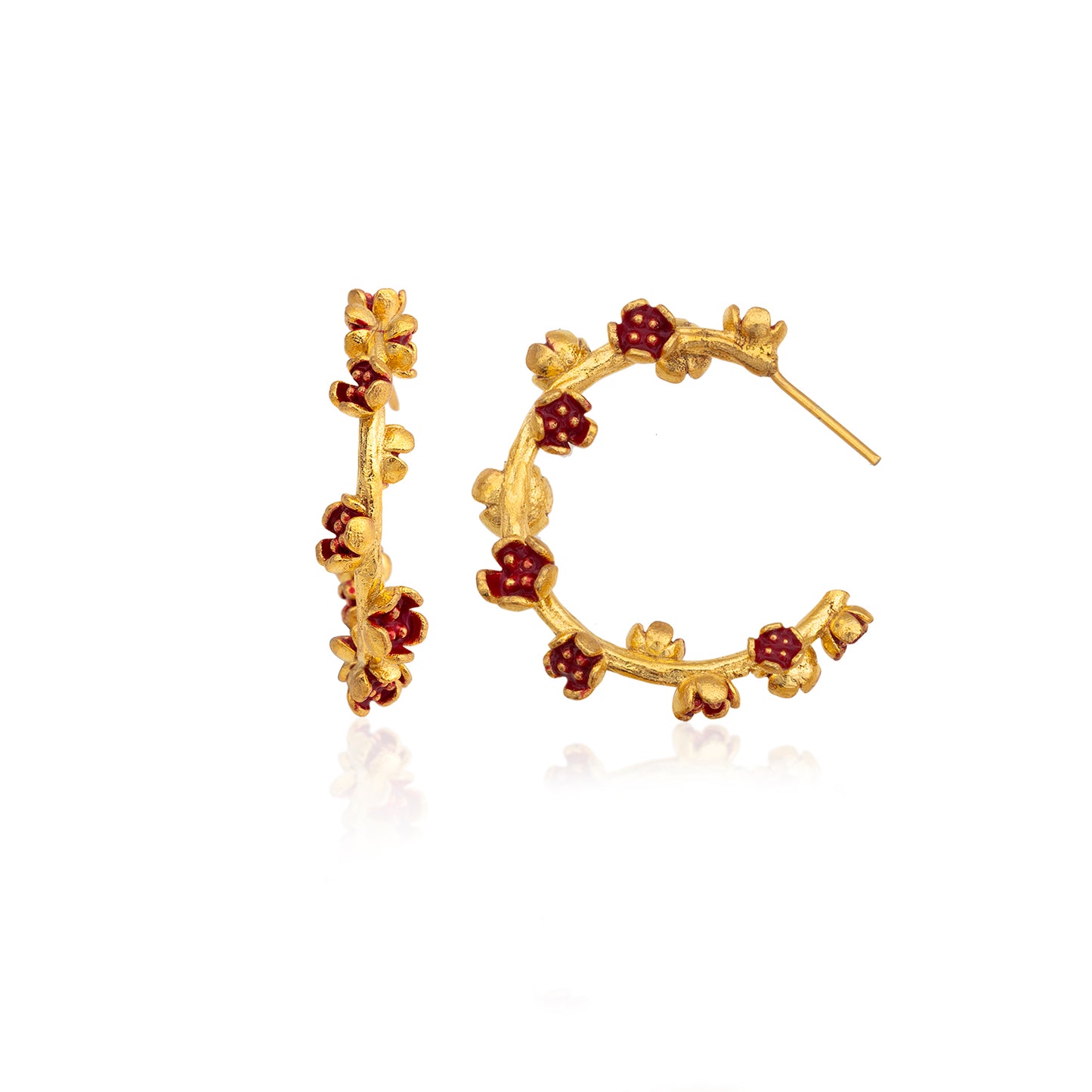 Flora Hoop Earrings