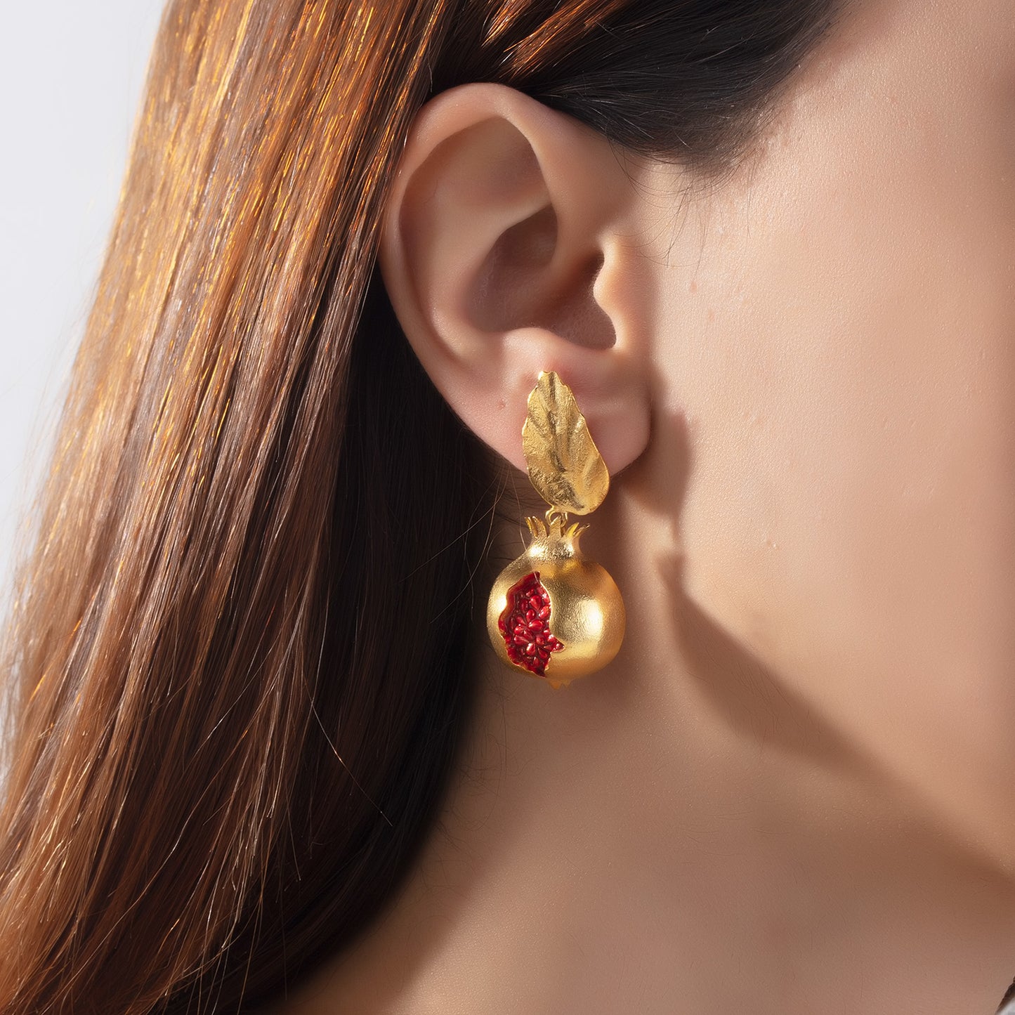Sallantılı Pomegranate Küpe