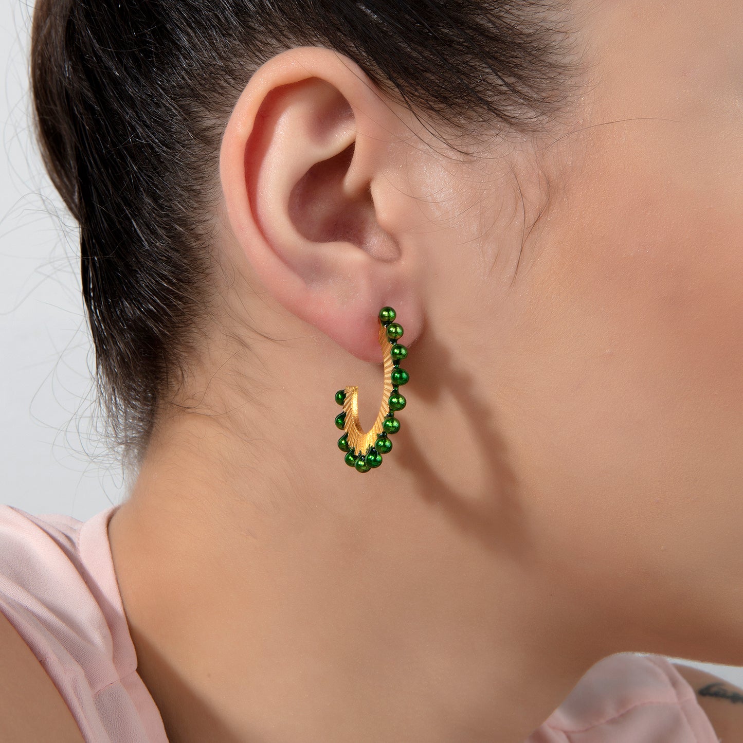 Oval Hoop Earrings
