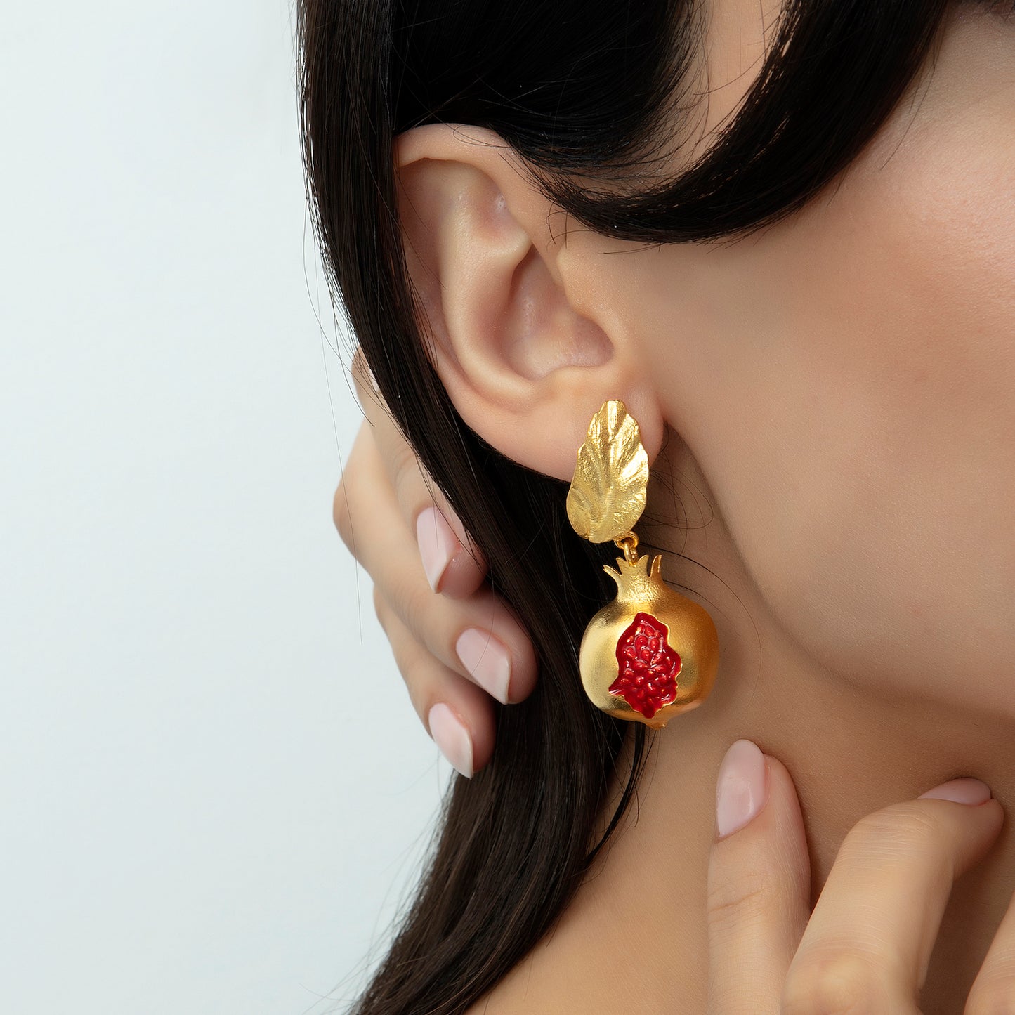 Sallantılı Pomegranate Küpe