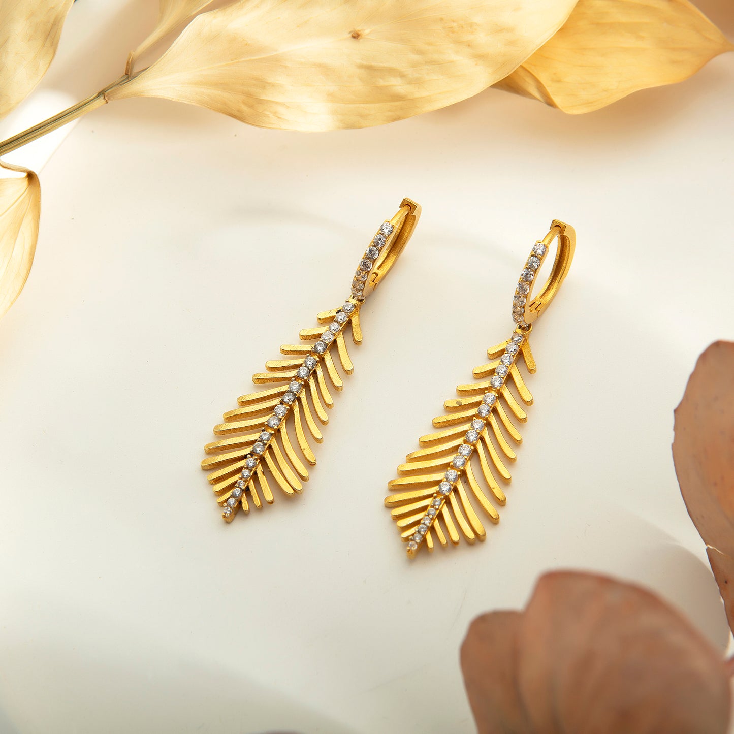 Rowan Leaf Earrings