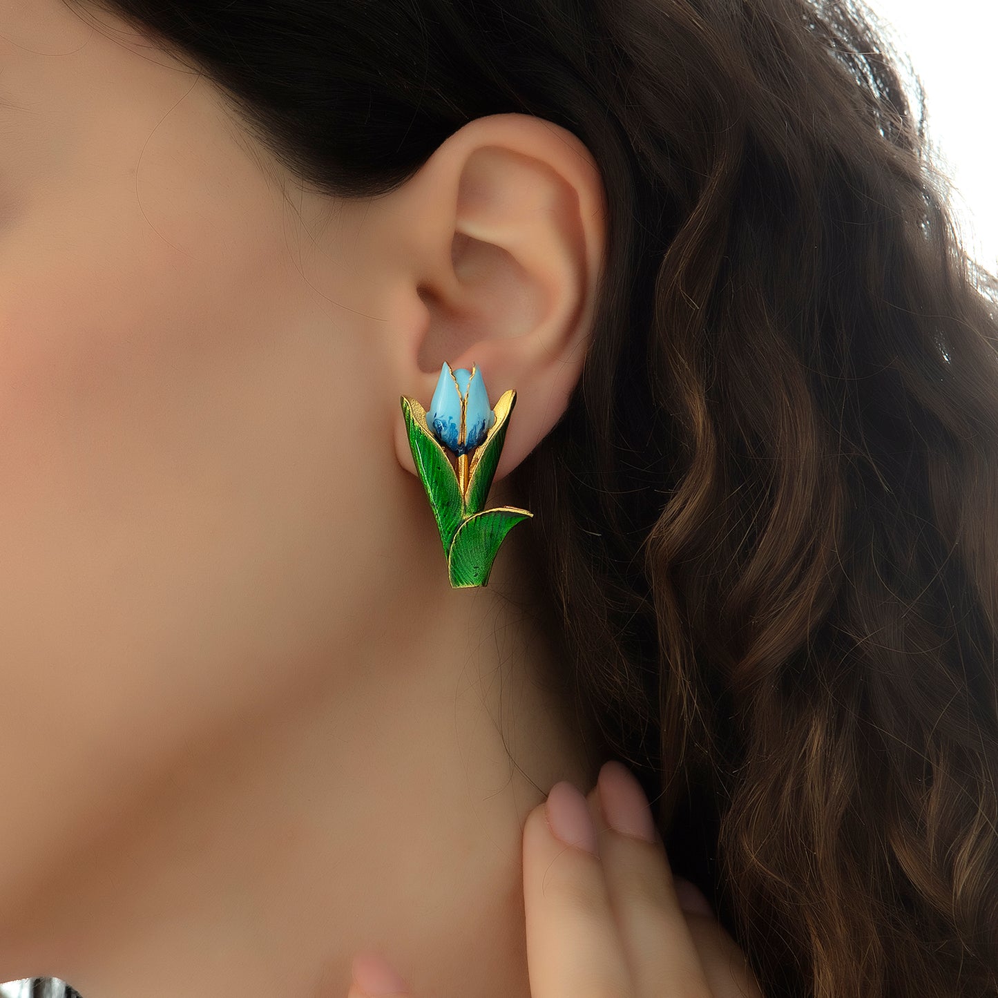 Tulip Çiçek Küpe