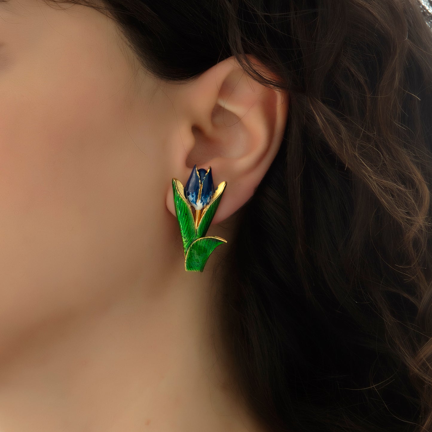Tulip Çiçek Küpe