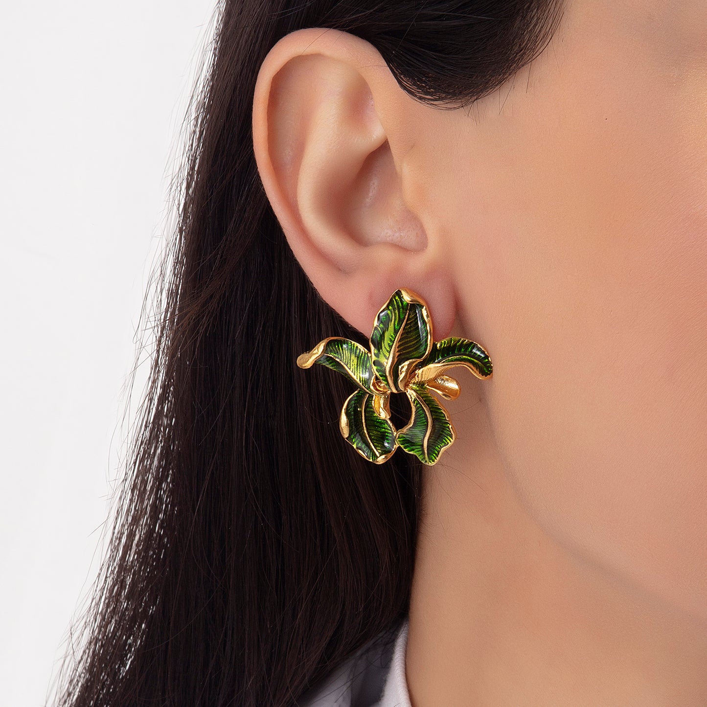 Fleur de lis Çiçek Küpe