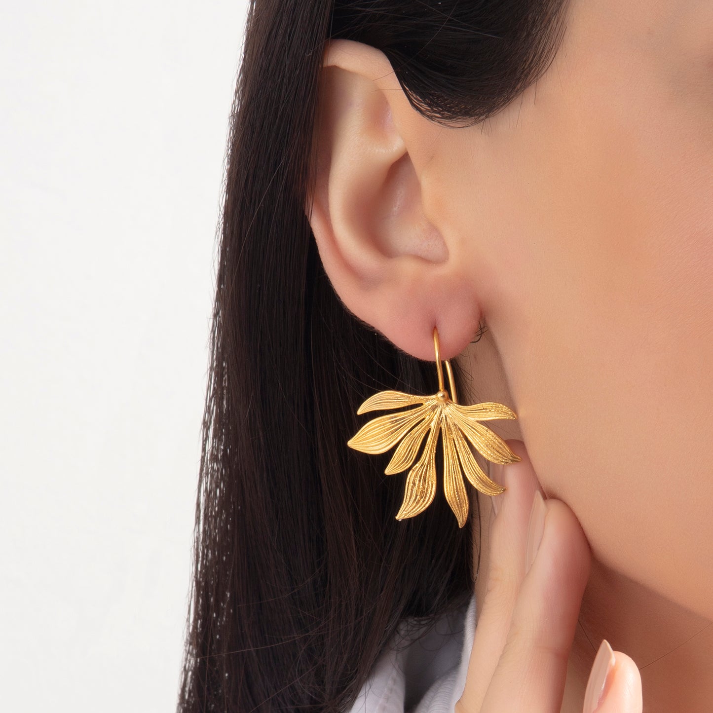 Ash Tree Leaf Earrings