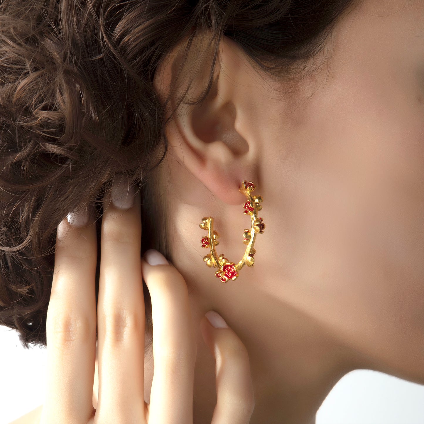 Flora Hoop Earrings