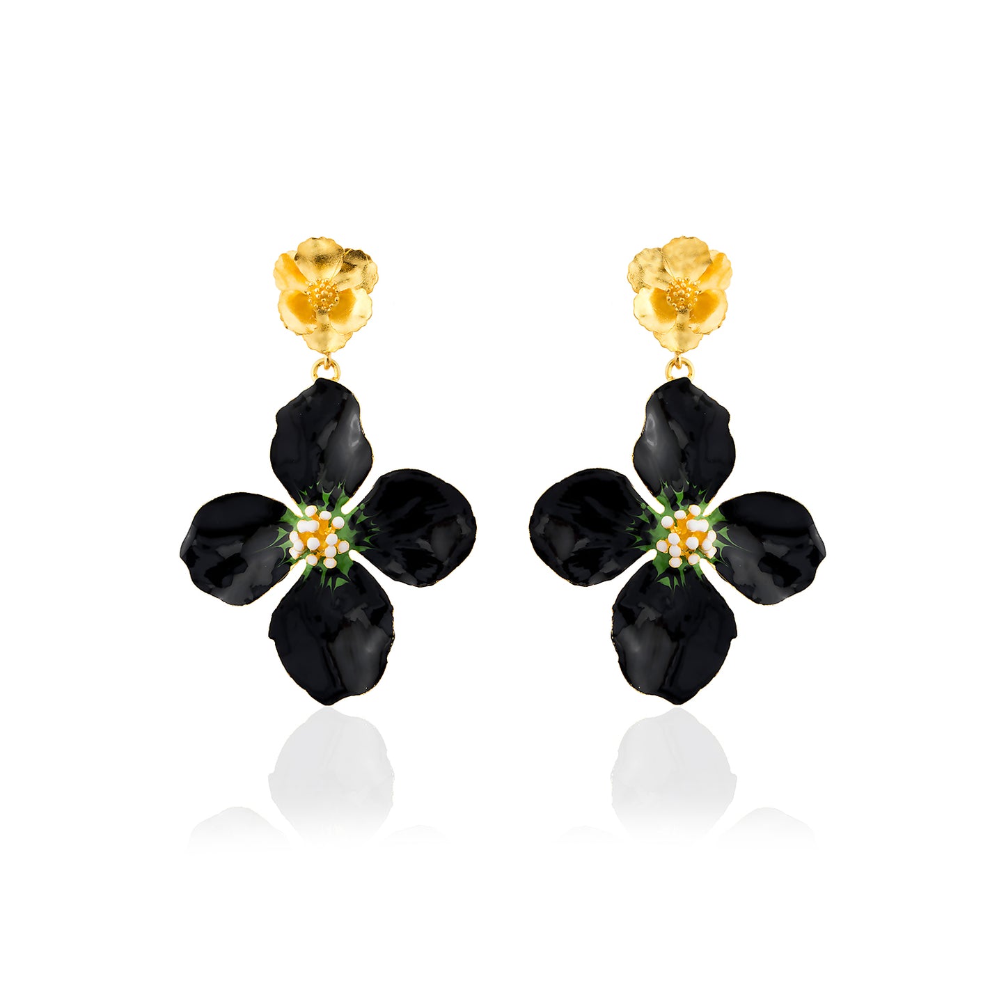Dangling Clover Earrings