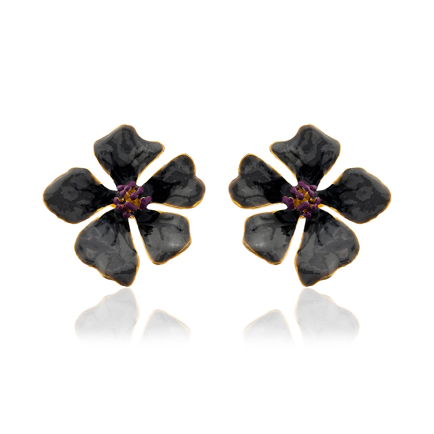 Wild Rose Flower Earrings