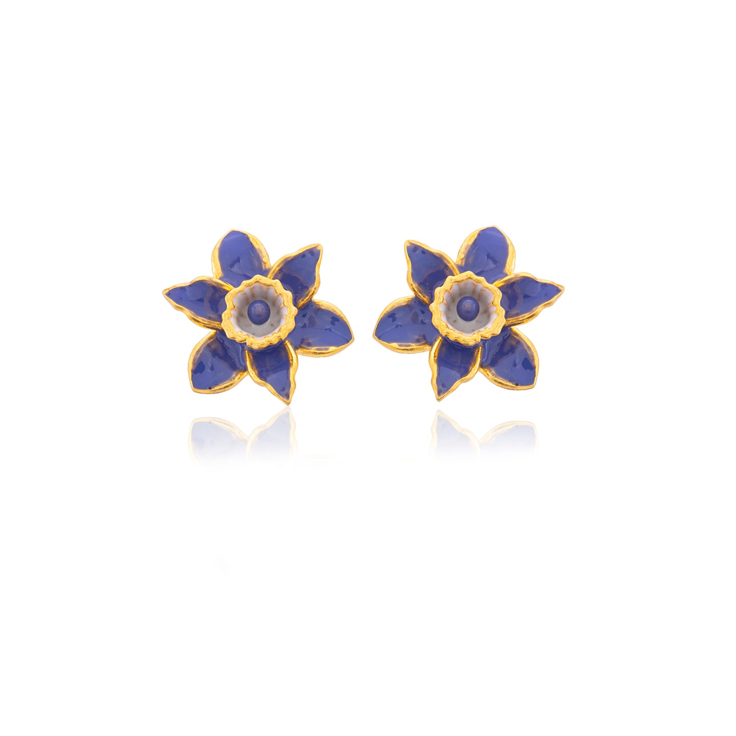 Daffodil Çiçek Küpe