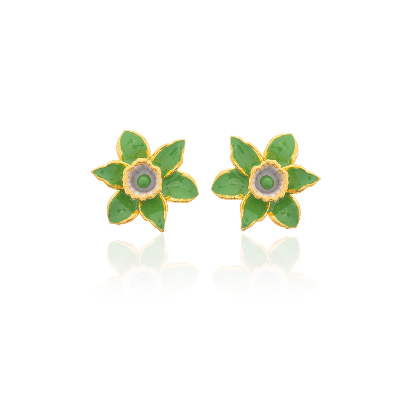 Daffodil Çiçek Küpe