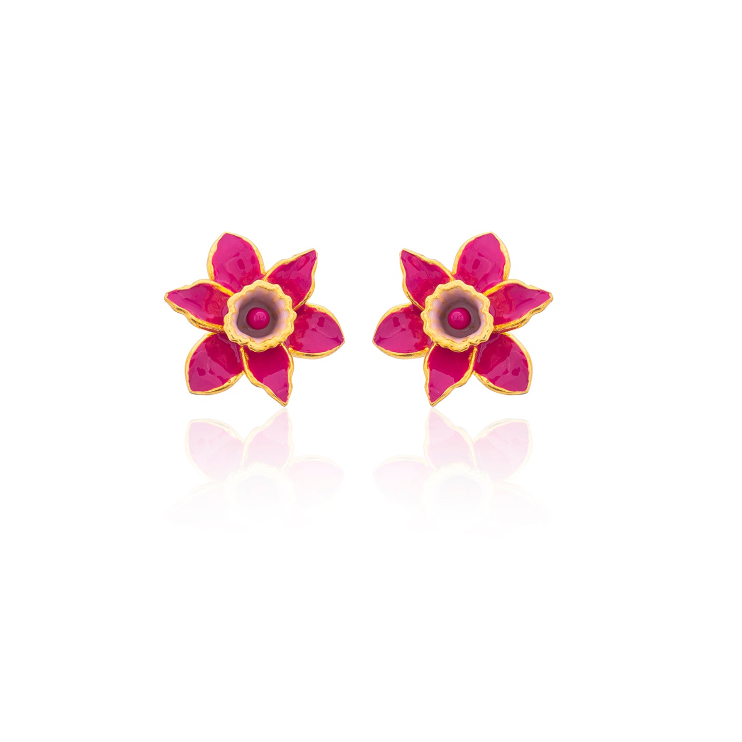 Daffodil Çiçek Küpe