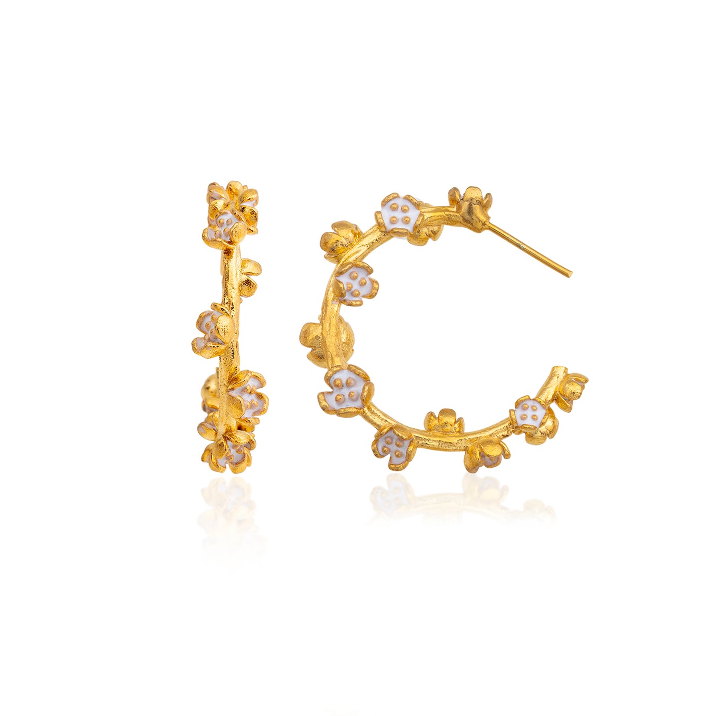 Flora Hoop Earrings