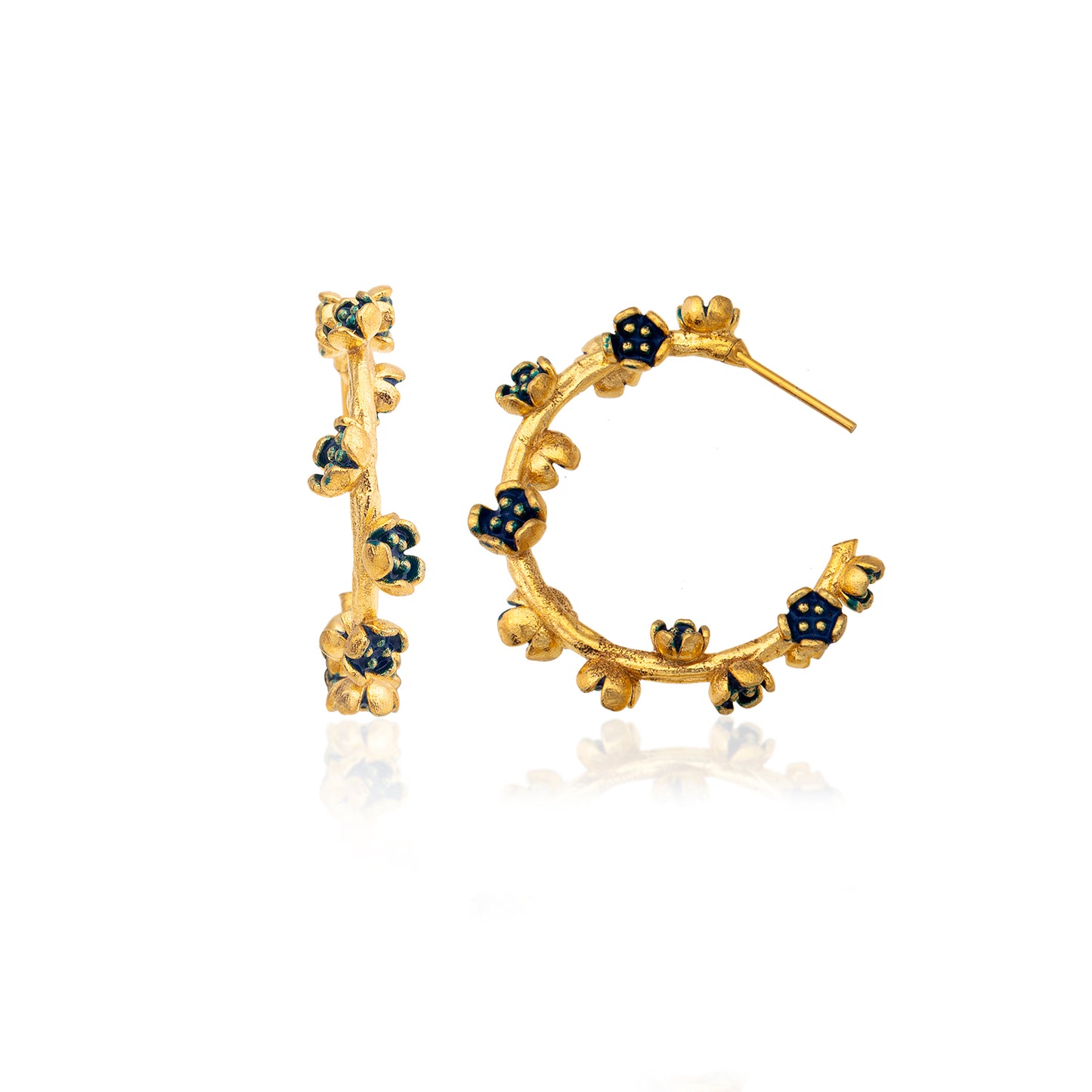 Flora Hoop Earrings