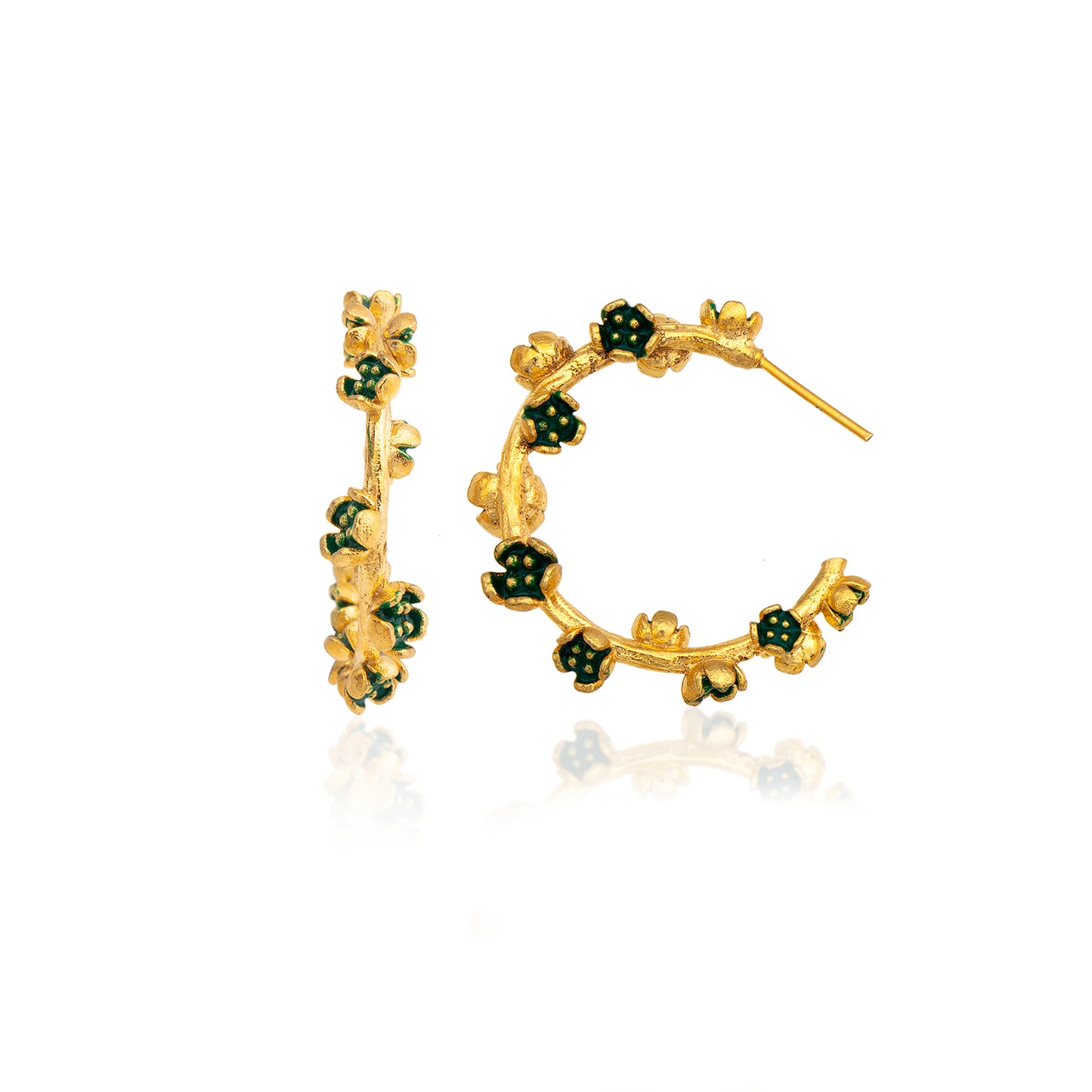 Flora Hoop Earrings
