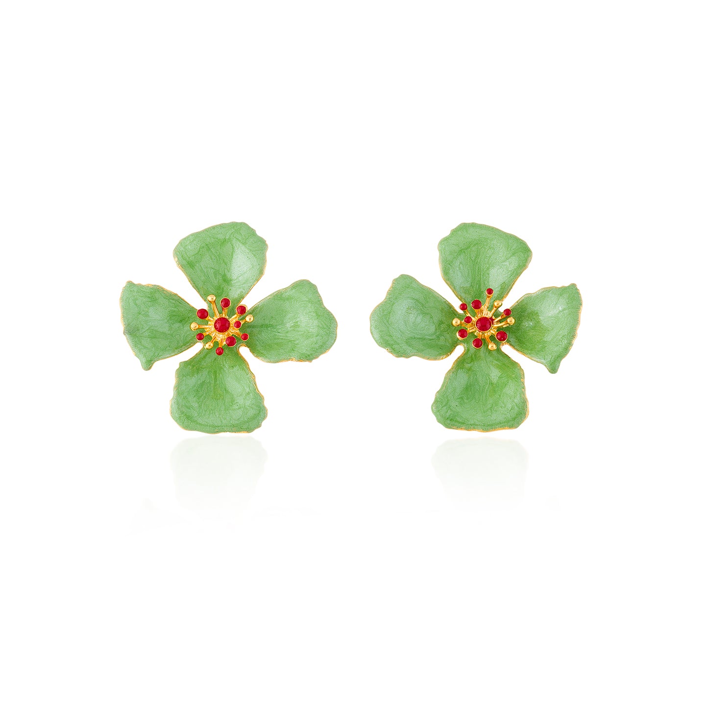Hibiscus Flower Earrings