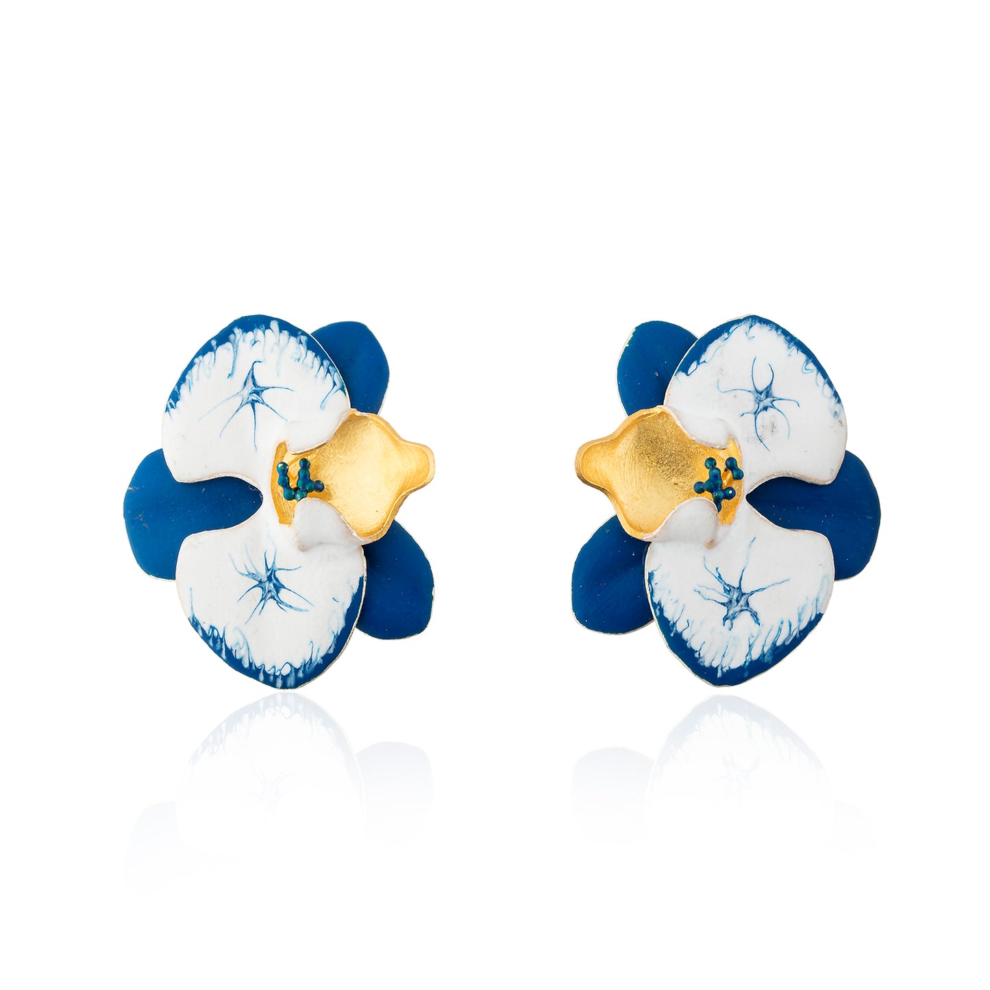 Orchid Flower Earrings