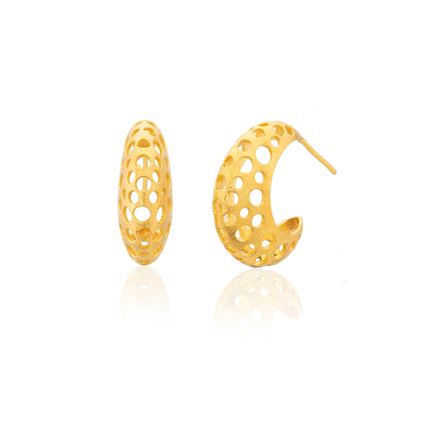 Perforated Halka Küpe