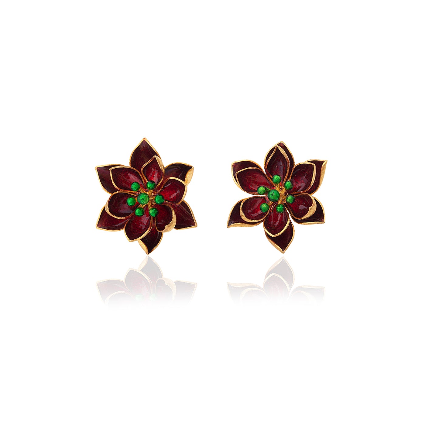 Lotus Çiçek Küpe