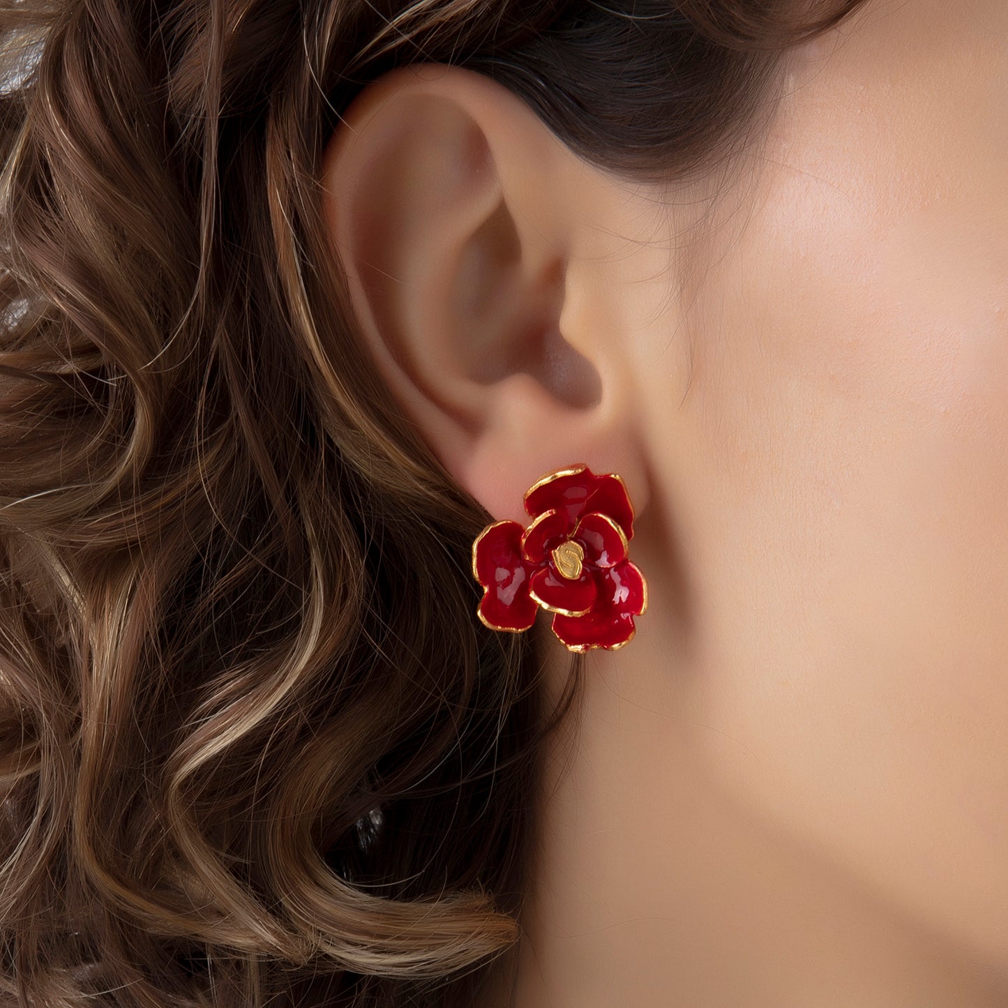 Rose Flower Earrings