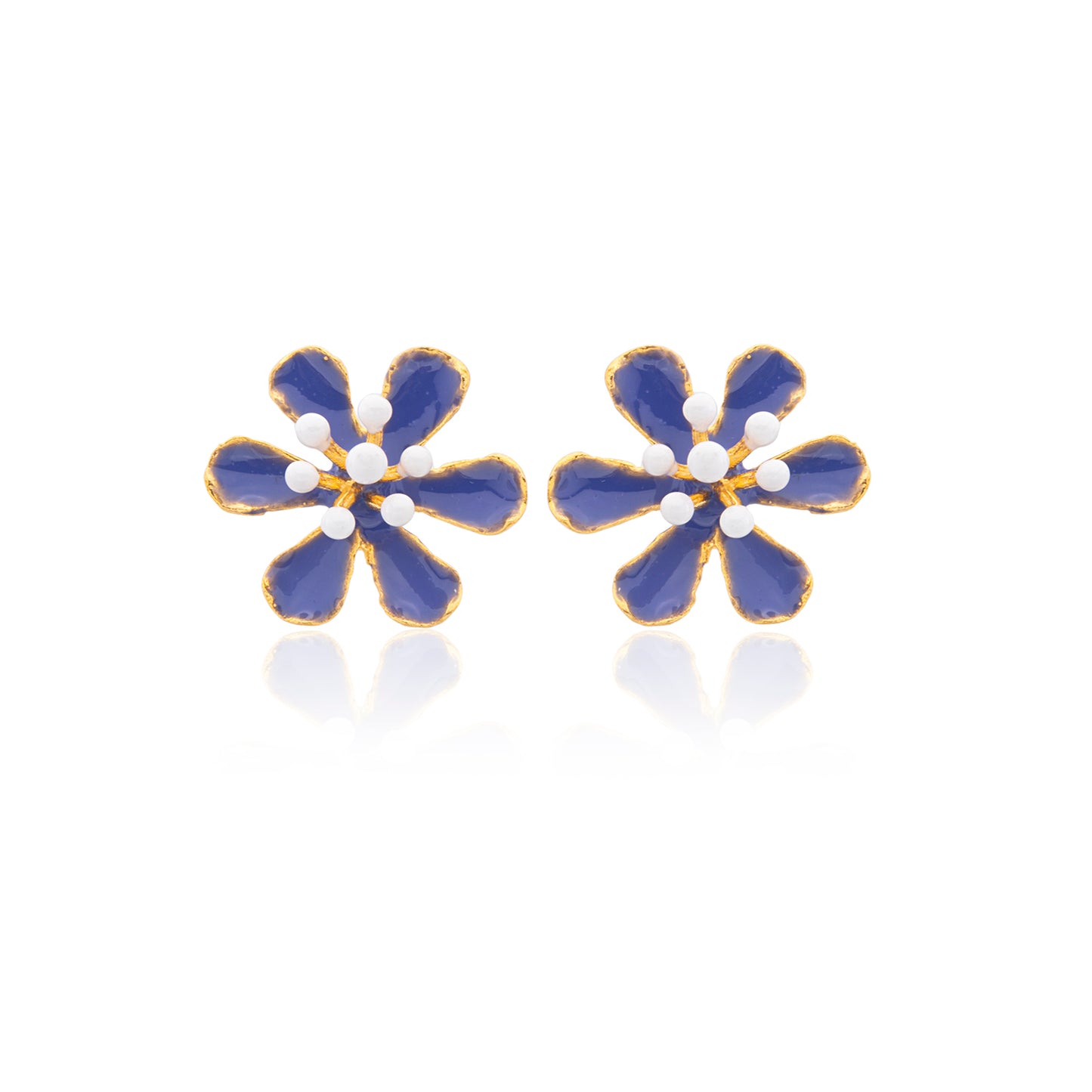 Scarlet Flower Earrings