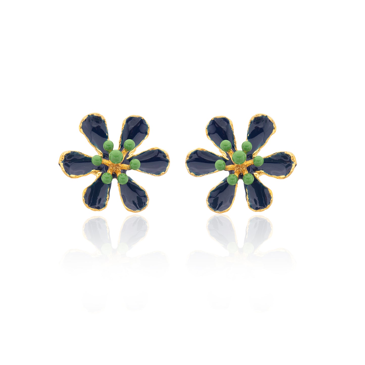Scarlet Flower Earrings