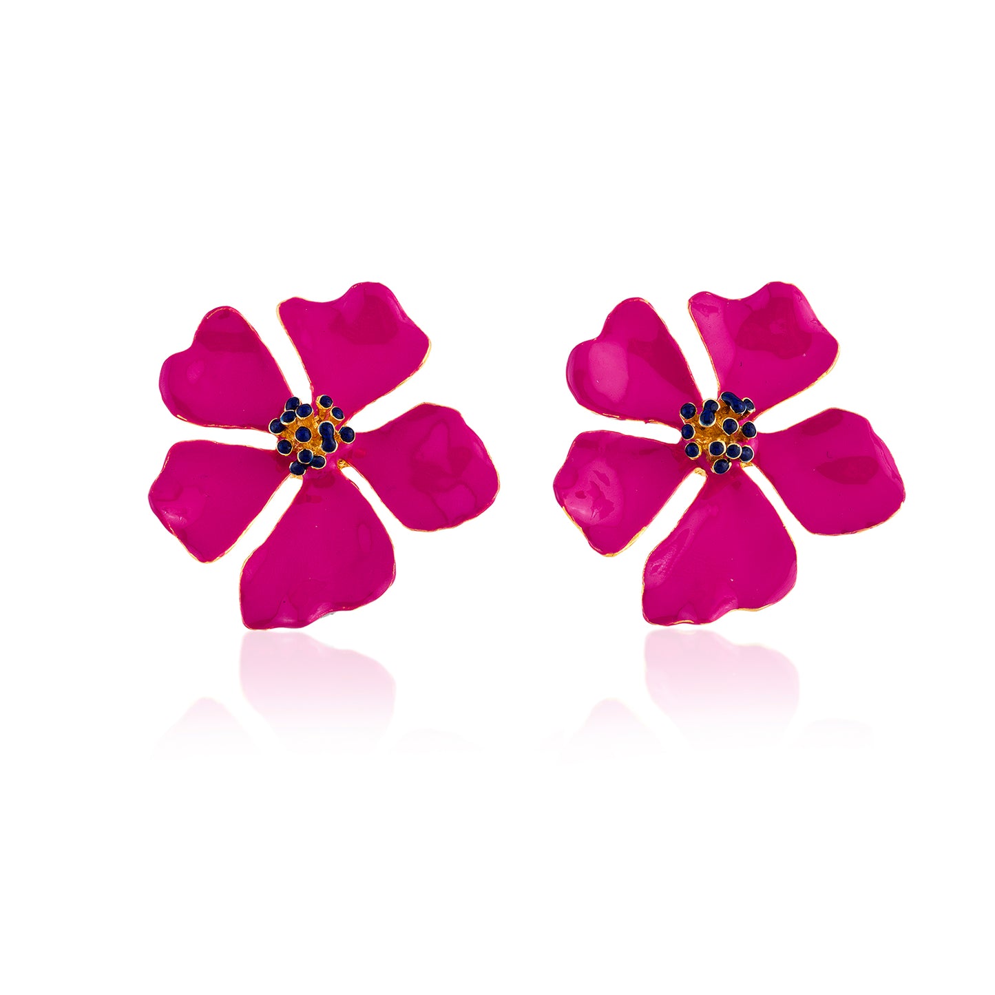 Wild Rose Flower Earrings
