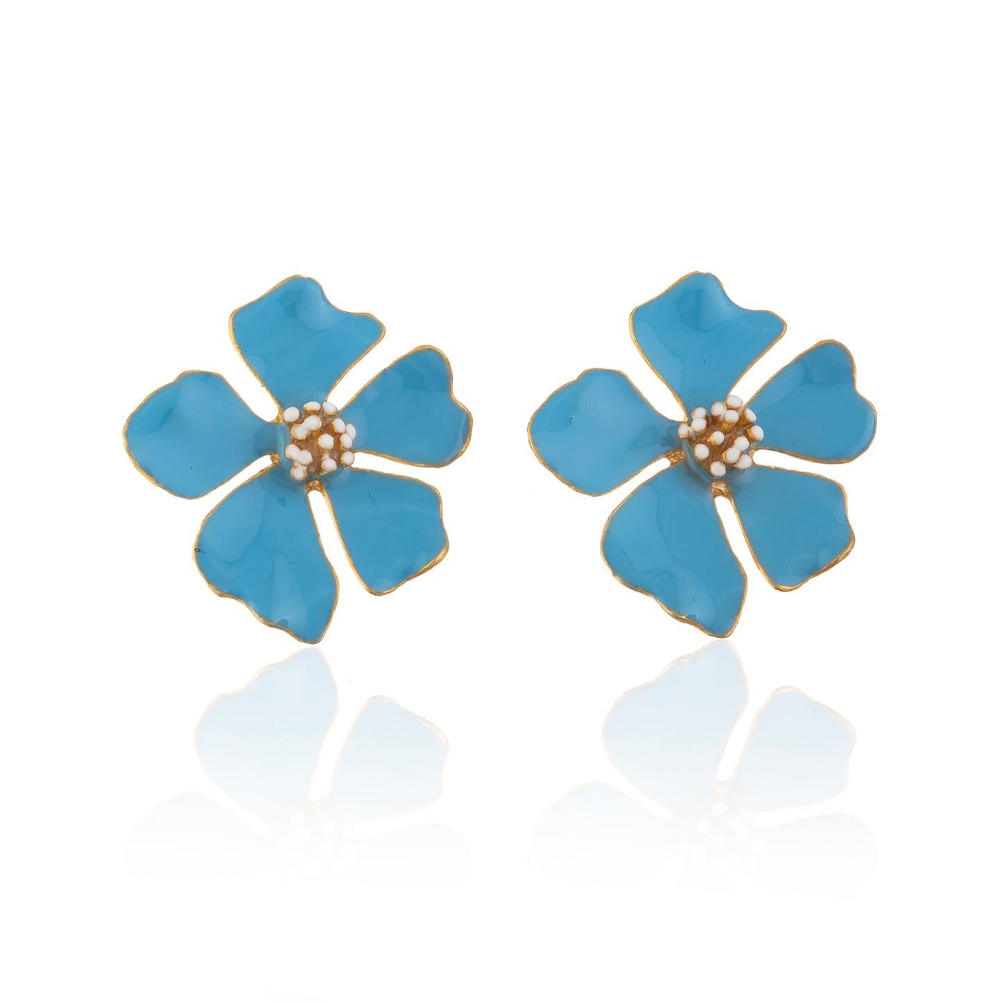 Wild Rose Flower Earrings