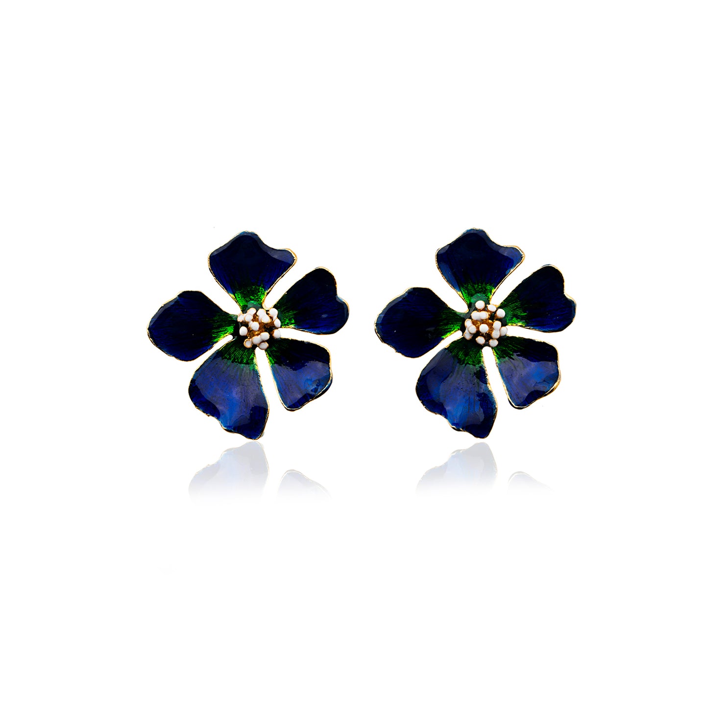 Wild Rose Flower Earrings