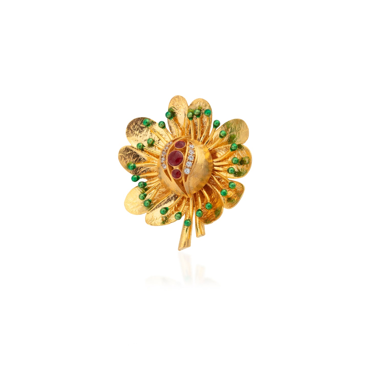 Antique Çiçek Broş