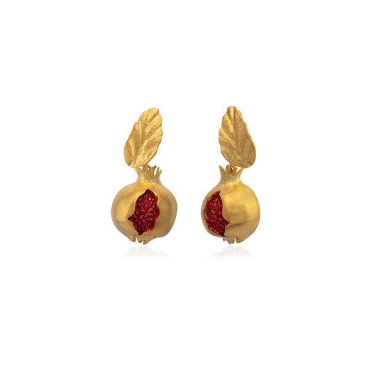 Sallantılı Pomegranate Küpe