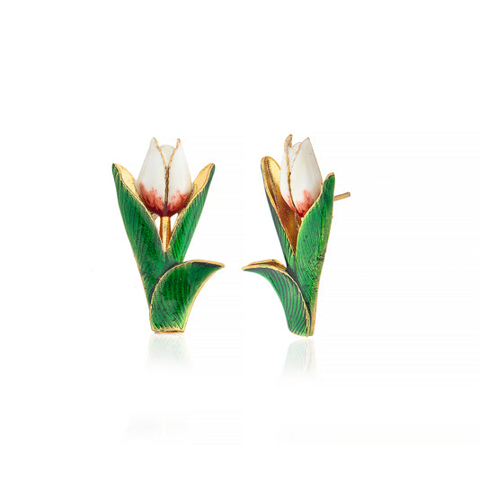Tulip Çiçek Küpe