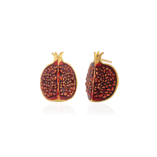 Pomegranate Slice Küpe