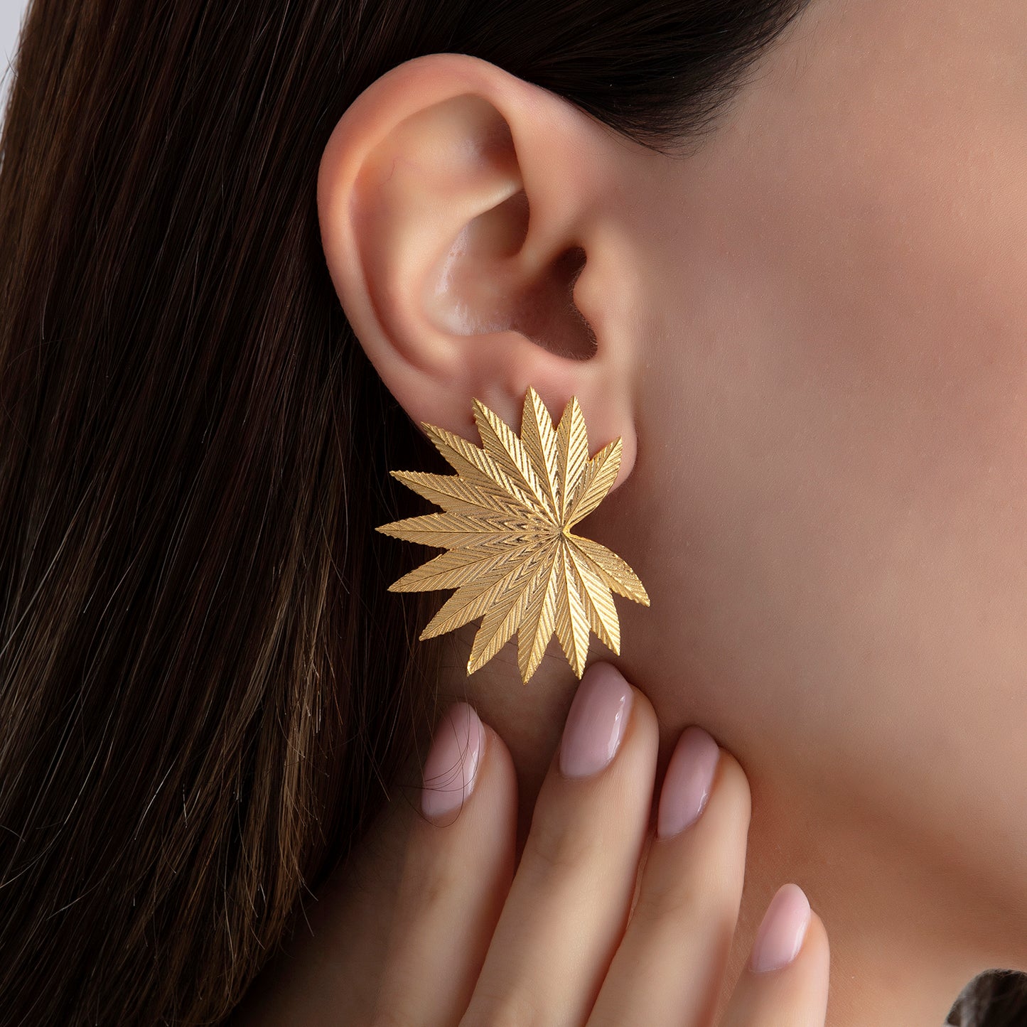 Palm Leaf Earrings