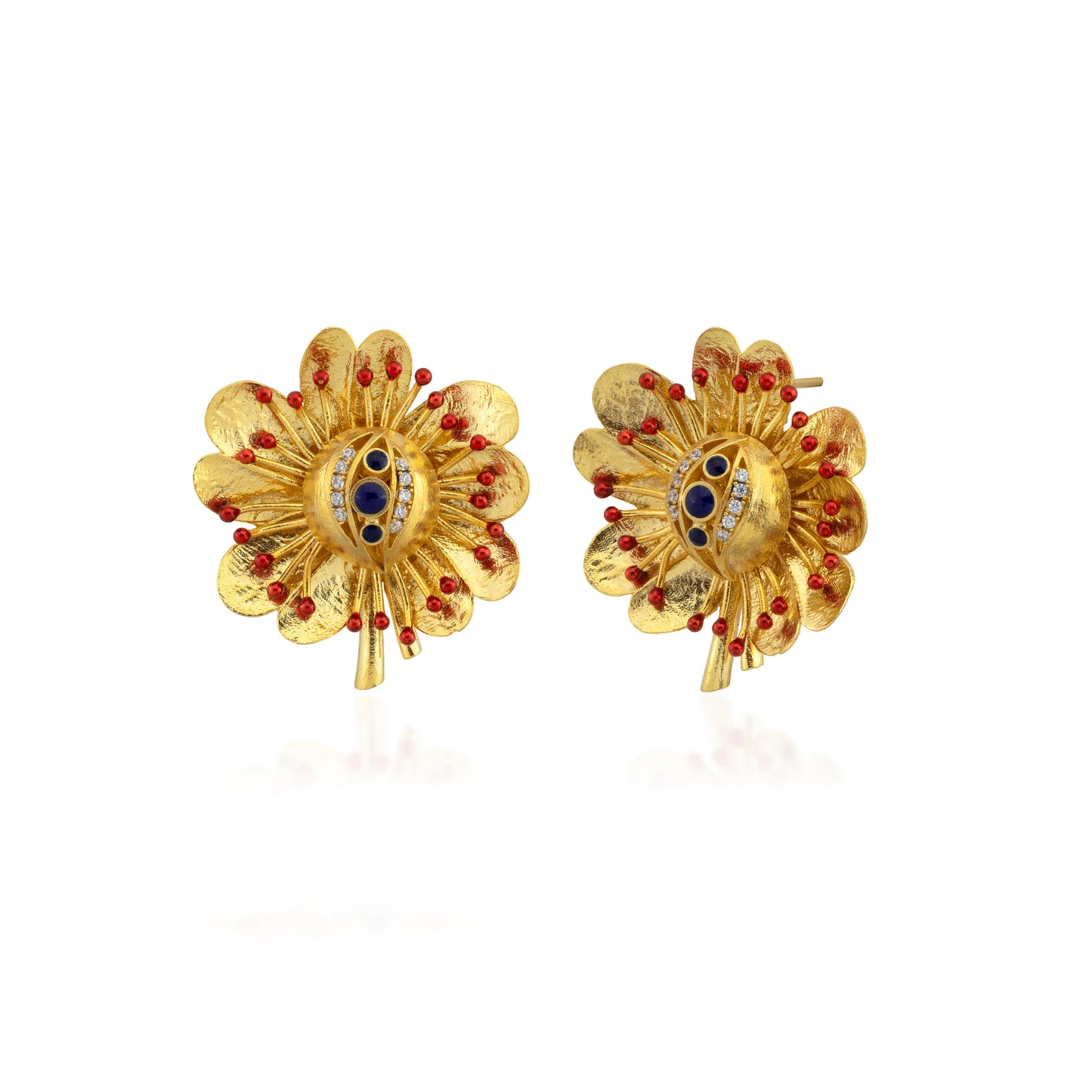 Antique Çiçek Küpe