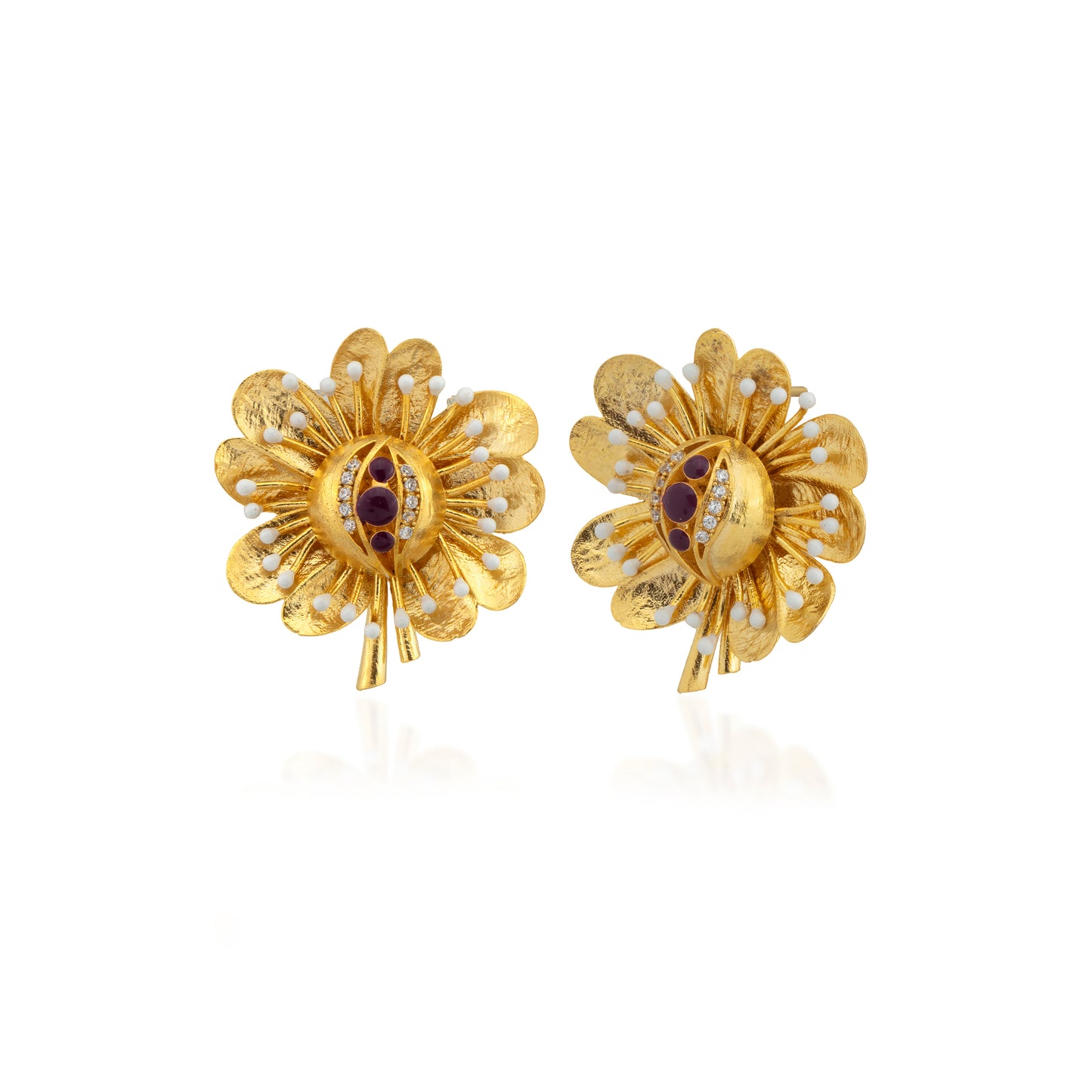 Antique Çiçek Küpe