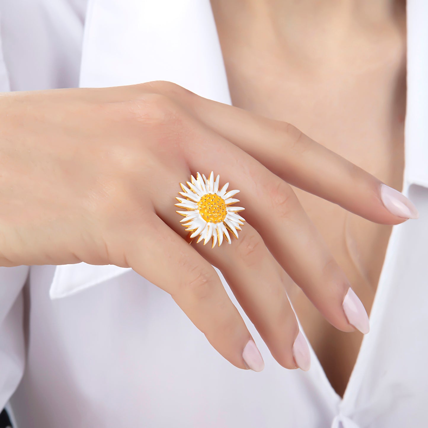 Sunflower Çiçek Yüzük