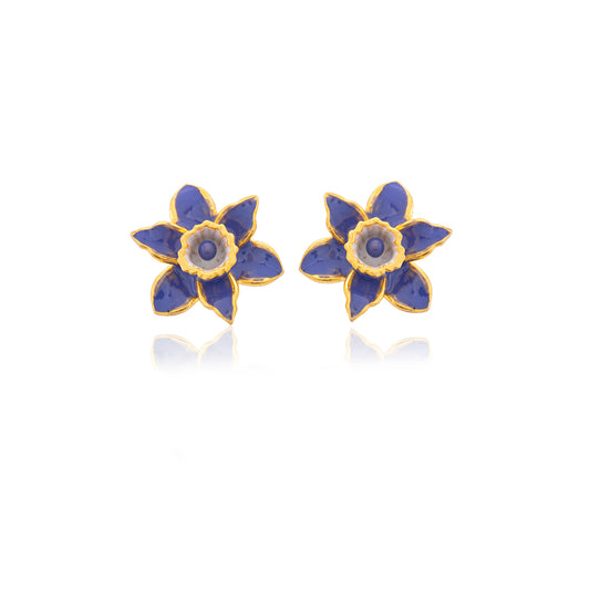 Daffodil Çiçek Küpe