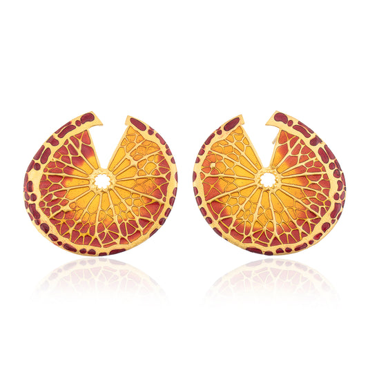 Orange Slice Küpe