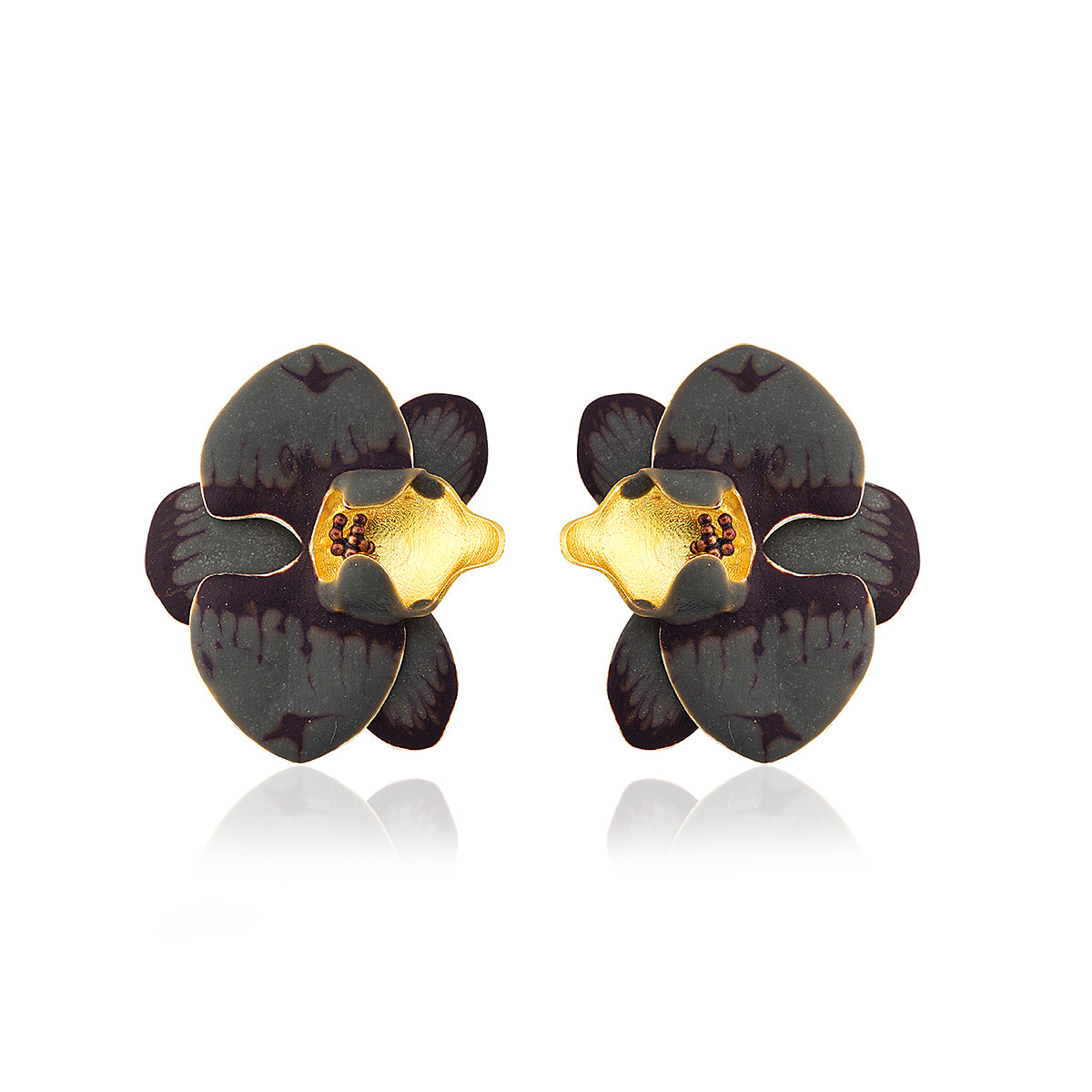 Orchid Çiçek Küpe