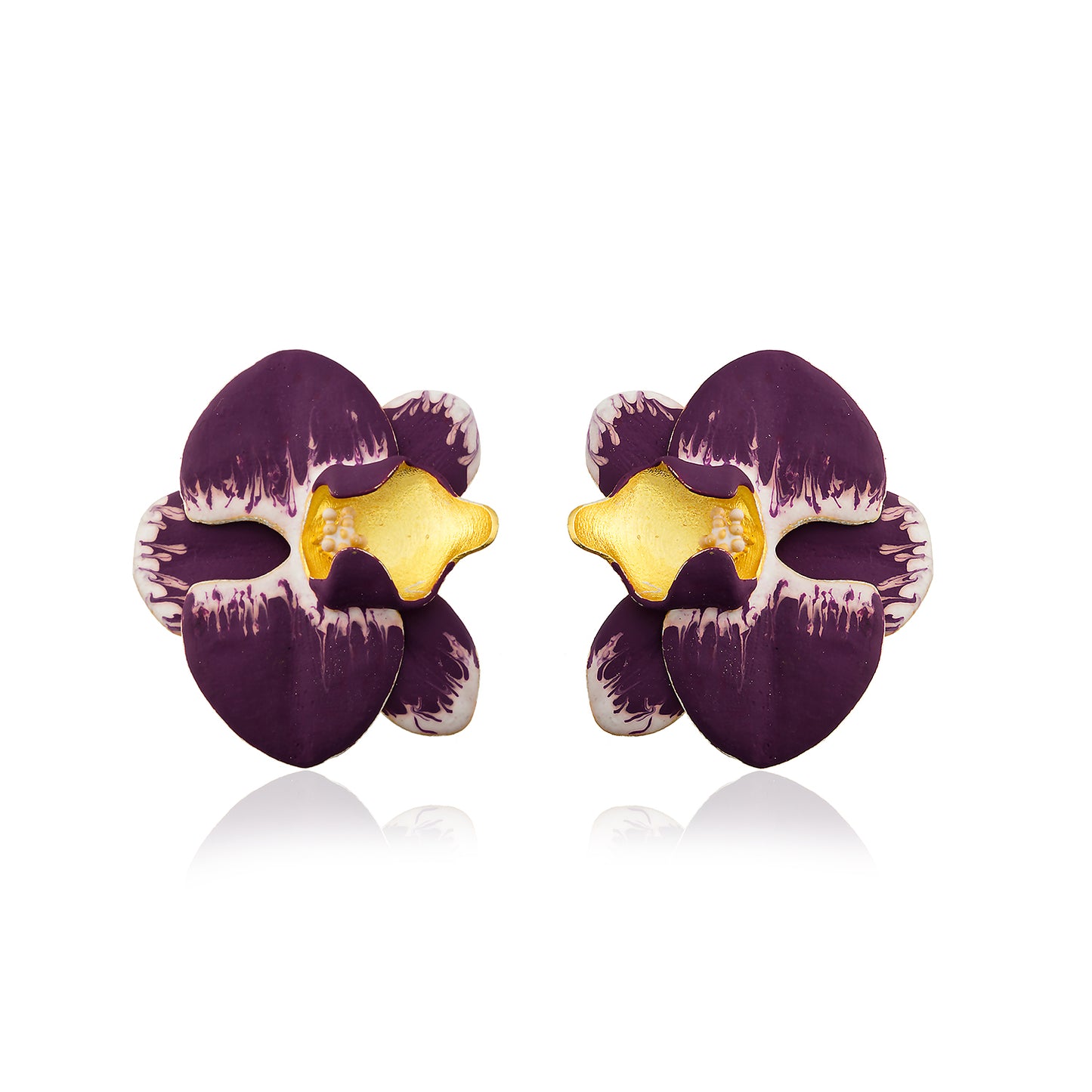 Orchid Çiçek Küpe